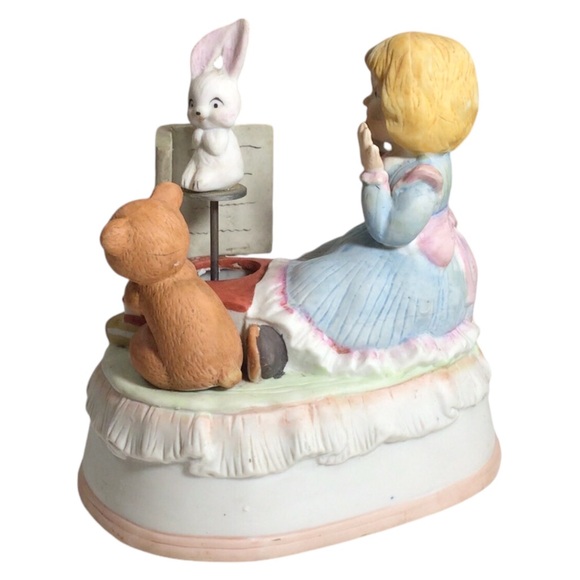 San Francisco Music Box Co Peter Rabbit Bedtime 
Porcelain Rotating Rabbit - Picture 2 of 6